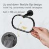 HASA Zone Black Bathroom Accessories Set of 7, 42 CM Towel Rail Wall Mounted, Towel Holders For Bathrooms Toilet Roll Holder Self Adhesive Hooks