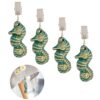 Sungmor Cast Iron Heavyweight Tablecloth Weights - 4 PACK Lovely & Beautiful White Bird Pendent Clips Weights Kit - Heavy Duty Table Cloth Cover