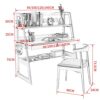 ZLXDP Furniture Sets Solid Wood Tables And Chairs Sets Study Tables And Bookshelves Furniture Sets Student Study Table Sets (Color : 3-pack, Size