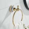 HIGOH Towel Racks,Towel Holder Bath Towel Holder, Bathroom Hand Towel, Towel, Wall Mounted Stainless Steel Kithen Washroom Bath Towel Holder Hang