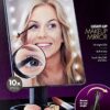 CaliCosy Ideaworks-Light-up Mirror-Large Mirror with 16 LED Lights for Make-Up, Hair Removal, and Other for Face Applications-Rotating Mirror-Mag