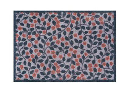 Turtle Mat, Winter Flowers, Dee Hardwicke Design. Highly absorbent indoor barrier mat, 65x85cm approx