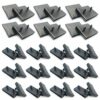 12pcs Bed Slat Centre Caps Holders, 24pcs Side Slat Bracket Cover (63mmx9mm Inside),Replacement Plastic Bed Slat Holders Kits Bundles,for Single