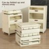 YFXCVSL Dresser Drawer and Chest, Plastic Drawer Storage, 3 Tiers Storage Drawers for Bedroom, Closet,Hallway, Nursery, Bathroom, Office, Dresser