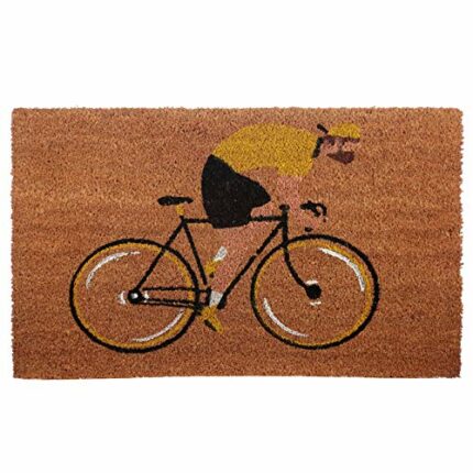 Puckator Coir Cyclist Door Mat - Cycle Works Bicycle 1.5cm x 76cm x 45cm