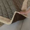 Azumaya Kotatsu Futon Square (75 x 75 Inches) Brown KK-101BR 100% Polyester Fabric