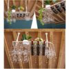 Stylish Simplicity Down Wine Rack, Retro Wrought Iron Wine Rack, Multi-Function Storage Wine Rack, Creative Display Stand, Goblet Rack Home, Rest