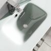 The Bath People Newton 600mm Bathroom Anthracite Grey Vanity Unit | Floor Standing Includes White Glass Basin With Soft Close Doors | Bathroom St