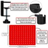 Clamp-On Table & Desk Organiser Storage Pegboard - Easy-to-Install Steel Peg Board Helps You Declutter Your Workspace or Gaming Room - Includes C