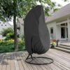 Chstarina Garden Egg Chair Cover 190 * 115cm Large Anti Dust Swing Chair Cover with Zipper and Drawsting, Oxford Waterproof Heavy Duty Chair Prot