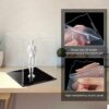 TSKDKIT Acrylic Display Case 20 x 20 x 25 cm Clear Collectibles Display Box Display Stand Storage Protective Box for Minifigure, Toys, Crafts, Me