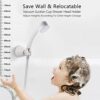 Sunivaca Shower Head Holder with Vacuum Suction Cup, Strong Suction Power, 360° Rotation Adjustable Shower Wall Bracket, Removable Shower Head Mo