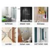 WANGZI Adult Folding Shoe Changing Stool Wall-Mounted Wall Shower Stool Elderly Bath Stool Bathroom Shower Shower Chair,White