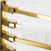 Towel Rail Wall Mounted Towel Holder Brass Wall Mounted Towel Rack Saving Space Towel Holder Swing Out Towel Bar Folding Arm Towel Hanger For Toi