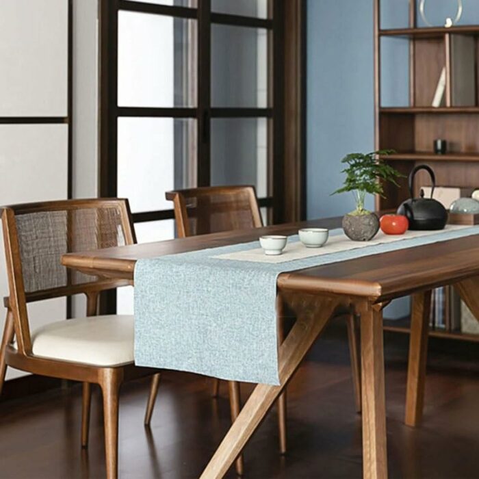 JJZXD Solid Wood Dining Stool Woven Rattan Chair Retro Dining Room Furniture with Armrests Backrest Chair