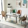 dining chair Kitchen Dining Room Furniture Chairs Modern Style Dining Chair Artificial Leather Chair With Backrest Used Dining Room And Living Ro