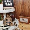 XiA MiLL 5P Coffee Bar Sign Décor, coffee table décor, Coffee Decor for Coffee Bar Accessories,Coffee Bar Tiered Tray Decor,Coffee Lover Gift