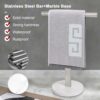 NearMoon T-Shape Hand Towel Holder-Bathroom Towel Rack-Stand with Balanced Base Towel Bar for Bathroom Kitchen Vanity Countertop, Modern Stand To