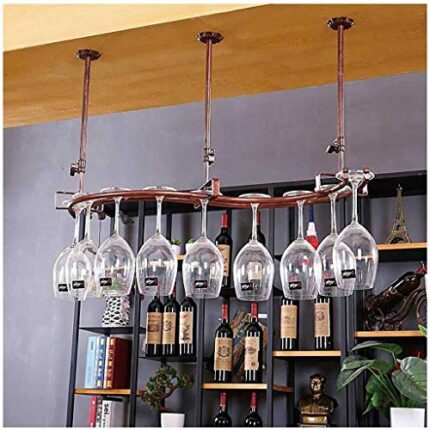 Simple Decoration Stylish Simplicity Down Wine Rack Creative Display Metal Stylish Simplicity Home Decoration Goblet Holder Wine Glass Holder Hei