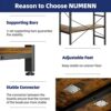 NUMENN 5 Tier Corner Bookshelf, Modern Corner Bookcase, Large Open Shelf Bookcase, Tall Bookshelves Storage Display Rack for Bedroom, Living Room
