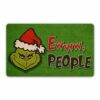 YZCZ Ewww, People Christmas Grinch Floor Rug Indoor/Front Door Mats Home Decor Machine Washable Rubber Non Slip Backing 29.5"(W) X 17.7"(L)