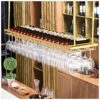 Stylish Simplicity Down Ceiling Bottle Holder Metal Simple Display Stylish Simplicity Home Goblet Holder Height Adjustable Bar Floating Wine Rack
