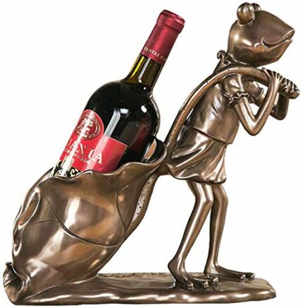 PIBM Stylish Simplicity Wine Racks Free Standing Wine Bottle Holder，Living Room Decoration Statues,Vintage Resin Crafts,Suitable for Living Room,