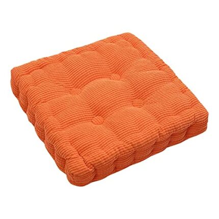 ASDF Garden Furniture Pad, Outdoor/indoor Water Thicken 2 Seater Bench And Patio Furniture Pad Cushion 50x50cm orange-5