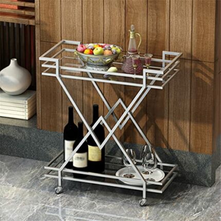 ZCMEB European Style Iron Dining Car Hotel Dessert Cart Food Delivery Dishes Collection Cart Kitchen Food Delivery Cart (Color : D, Size : 70 * 3