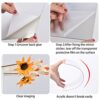 Workout Mirror for Home Gym Wall, 4Pcs Acrylic Full Length Mirror Tiles for Living Room Bedroom Bathroom (10.2×10.2in)