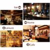 Stylish Simplicity Down Vintage Wine Rack Iron Simple Style Multi-Function Display Household Wine Glass Holder Restaurant Kitchen Bar Floating Wi