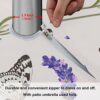 xigua Beautiful Purple Lavender Umbrella Hole Tablecloth for Outdoor, Waterproof Spillproof Round Tablecloth with Zipper, Spring & Summer Table C
