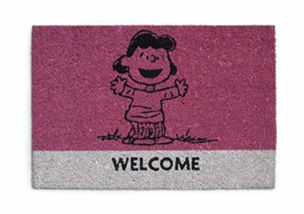 Excelsa 50446 Peanuts Lucy Doormat, Coir, Fuchsia