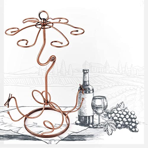 NEOCHY Wine Rack, Upside Down Goblet Holder, Creative Wine Rack Decoration, Wine Bottle Storage Rack