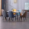 dining chair Kitchen Dining Room Furniture Chairs Kitchen Dining Chairs Set Of 2 Modern PU Leather High Back Padded Soft Seat Living Room Chairs