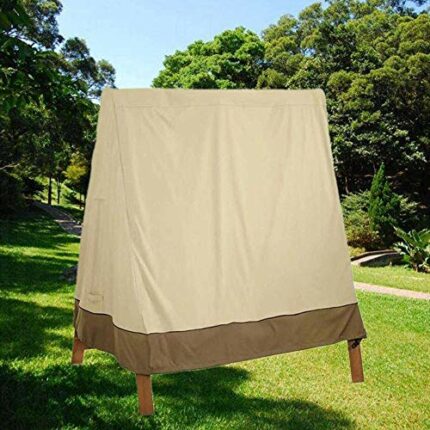 mychoose A Frame Swing Cover Garden Swing Seat Cover Waterproof Hammock Hanging Chair Cover Protector 182x139x170cm Dust Sun Proof Furniture Prot
