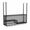 Stylish Simplicity Industrial Retro Stylish Simplicity Wine Glass Holder Stylish Simplicity Decoration Bottle Holder Metal Wrought Iron Storage H
