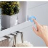 HIGOH Towel Rack Simple Shelf,Wall-Mounted Aluminum Bathroom Storage Towel Rails, Multi-Function Towel Holder with Hook