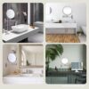 GloRiastar 7X Wall Mounted Makeup Mirror - Double Sided Magnifying Makeup Mirror for Bathroom, 8 Inch Extension Polished Chrome Finished Mirror