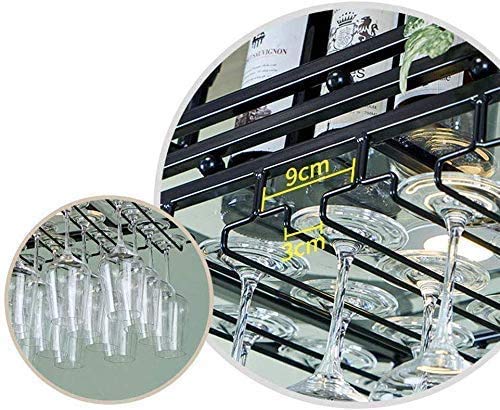 OUSIKA Wine Racks,Wine Lovers/Wall Mounted Wine Rack Hanging Wine Glass Rack Bar Creative Wine Rack Upside down Goblet Rack Ceiling Decoration Sh
