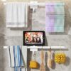 Towel Rail, Multiple Use Rail, Self Adhesive Towel Rail for Bathroom and Kitchen, Easy to Install Bathroom Towel Rail, Towels Rails Should be Use