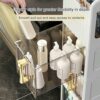 2/3/4-Tiers Floor Standing Cabinet Unit Bathroom Storage, Side Freestanding Rolling Unit with Clear Drawers, Narrow Bathroom Storage Cabinet for