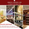 EYLINK Ceiling Decorative Wine Rack Retro Ceiling Rack Upside Down Hanger Suitable for Living Room Dining Room Bar Counter Rack Flower Pot Displa