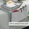 DASKING Oxford Sofa TV Remote Control Handset Holder Organiser Caddy For Arm Rests With Cup Holder Tray Fits Over Chairs Sofas Armchairs With Wid