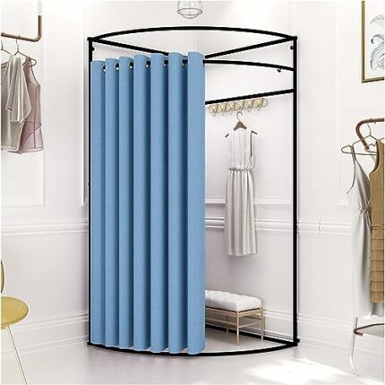 UE-MAOLU Portable dressing room, mobile dressing room, simple dressing room, clothing store, display rack, linen cloth for clothing stores, shopp