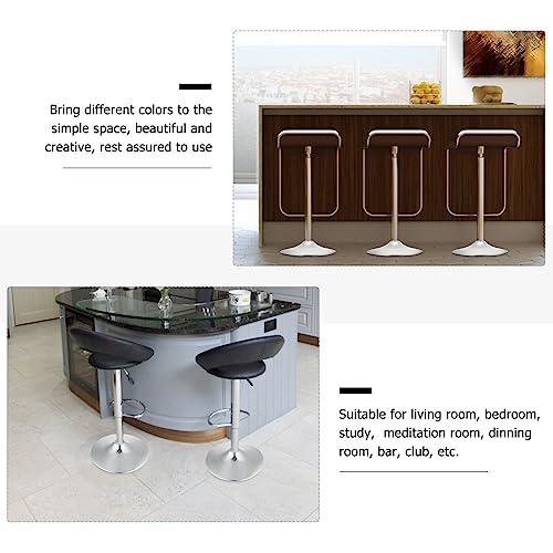 BESPORTBLE Swivel Accent Chair Bar Stool Chair Base Replacement for Office/Desk/Swivel/Bar Chair, 15 Inch Heavy Duty Metal Leg Bar Stool Round Ba