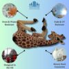 G&H Decor - Adorable 36cm Giraffe Wine Bottle Holder Figure - Home Decor Rack Figurine with Amazing Detail - Decorative Kitchen Countertop or Tab
