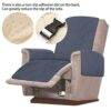 Muross Reversible Recliner Chair Protector, Waterproof Furniture Protector Slip, Nonslip Recliner Cover 1 Seater Chair Sofa Slipcover Armchair Fu