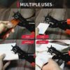 XOOL Leather Hole Punch Plier, Heavy Duty Rotatable Belt Hole Puncher with 6 Different Sizes Used for Belt, Watch Belt, Belt, Shoes, Purses, Clot