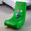 X-Rocker Super Mario Bros Nintendo Video Rocker Gaming Chair for Juniors, Folding Rocking Seat Licensed Official Nintendo Gaming Chair, Faux Leat